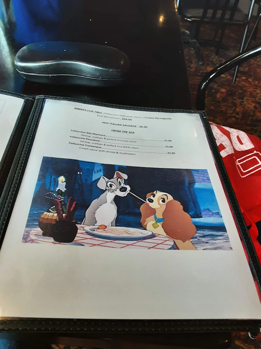 Menu, Paradise Restaurant