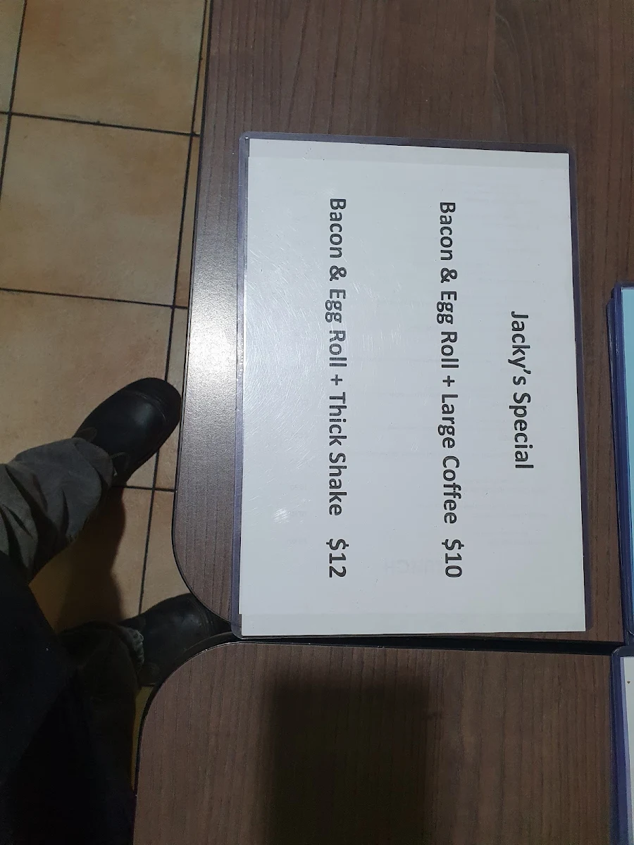 Menu, Jacky's modern asian