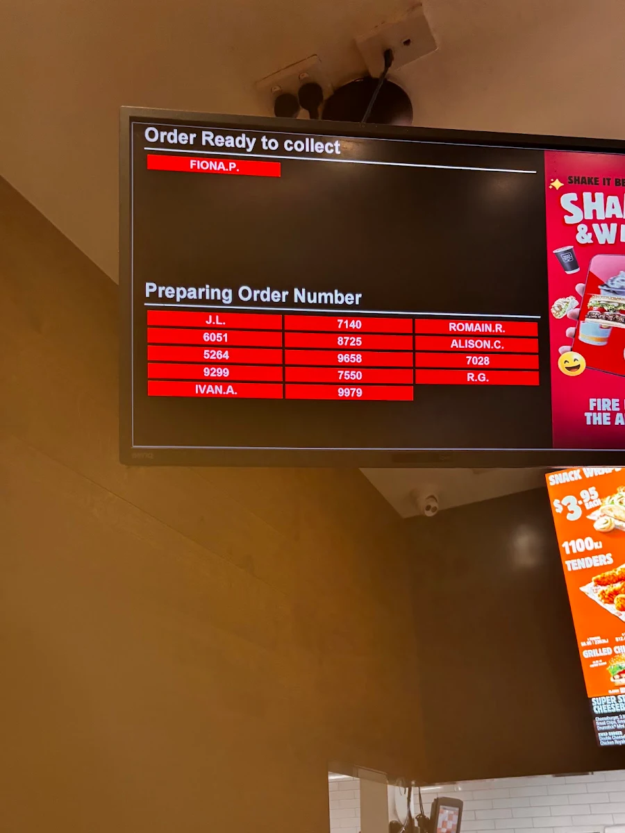 Menu, Hungry Jack's Burgers La Trobe