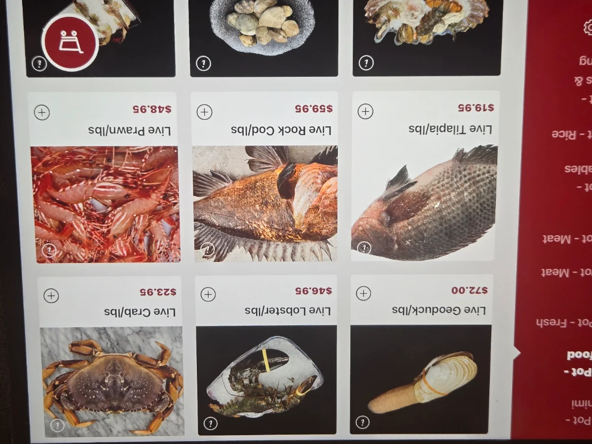 Menu, Garden City Hot Pot