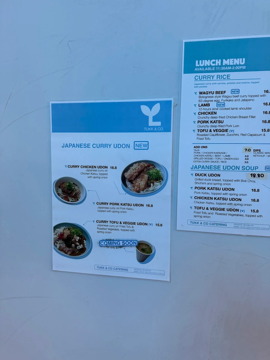 Menu, Tukk and Co