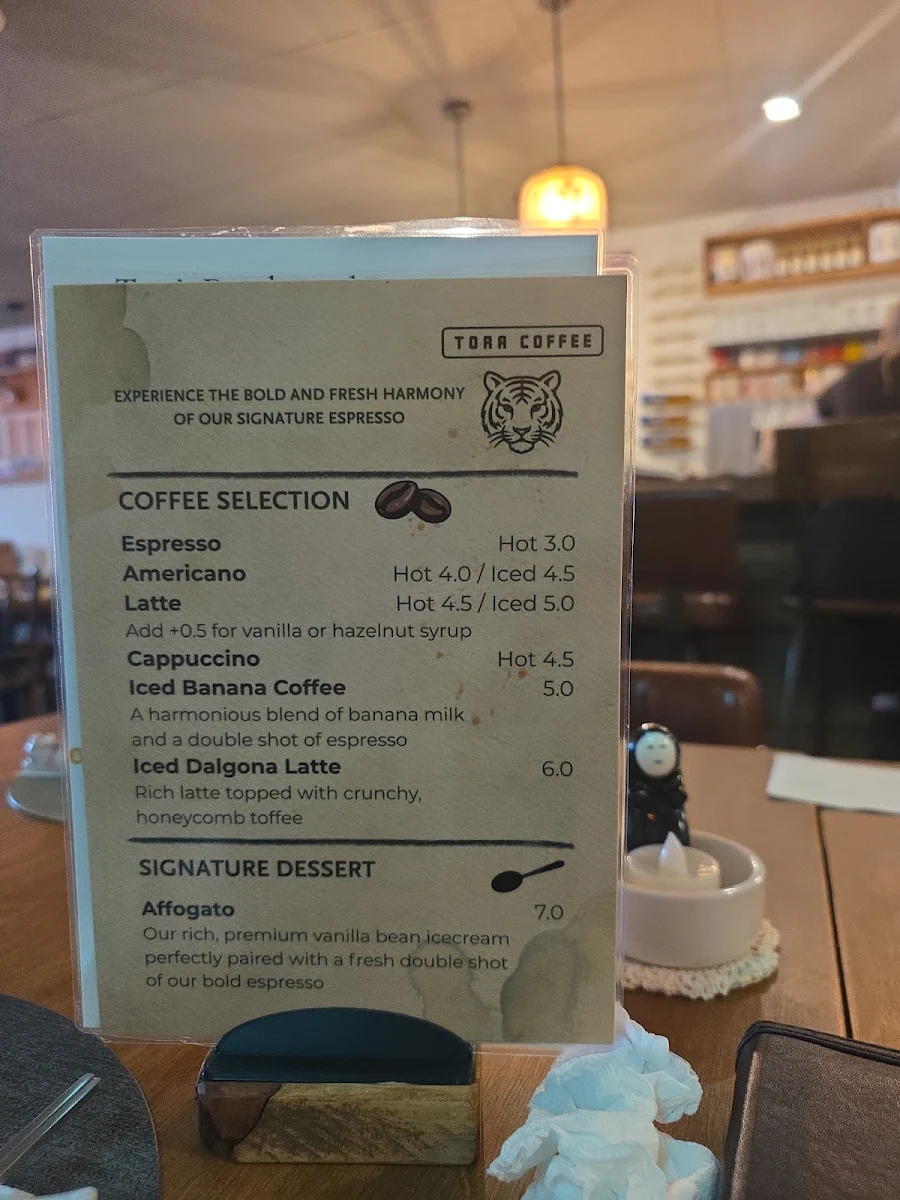 Menu, TORA Sushi Paris (호랑이식당)