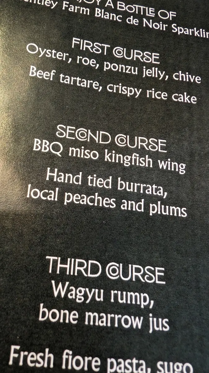 Menu, Mother Vine