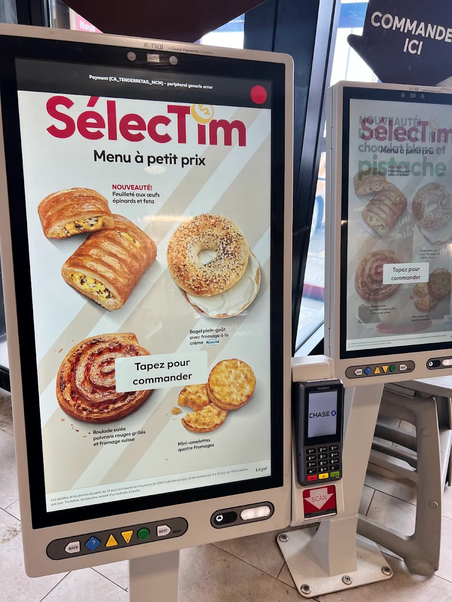 Menu, Tim Hortons