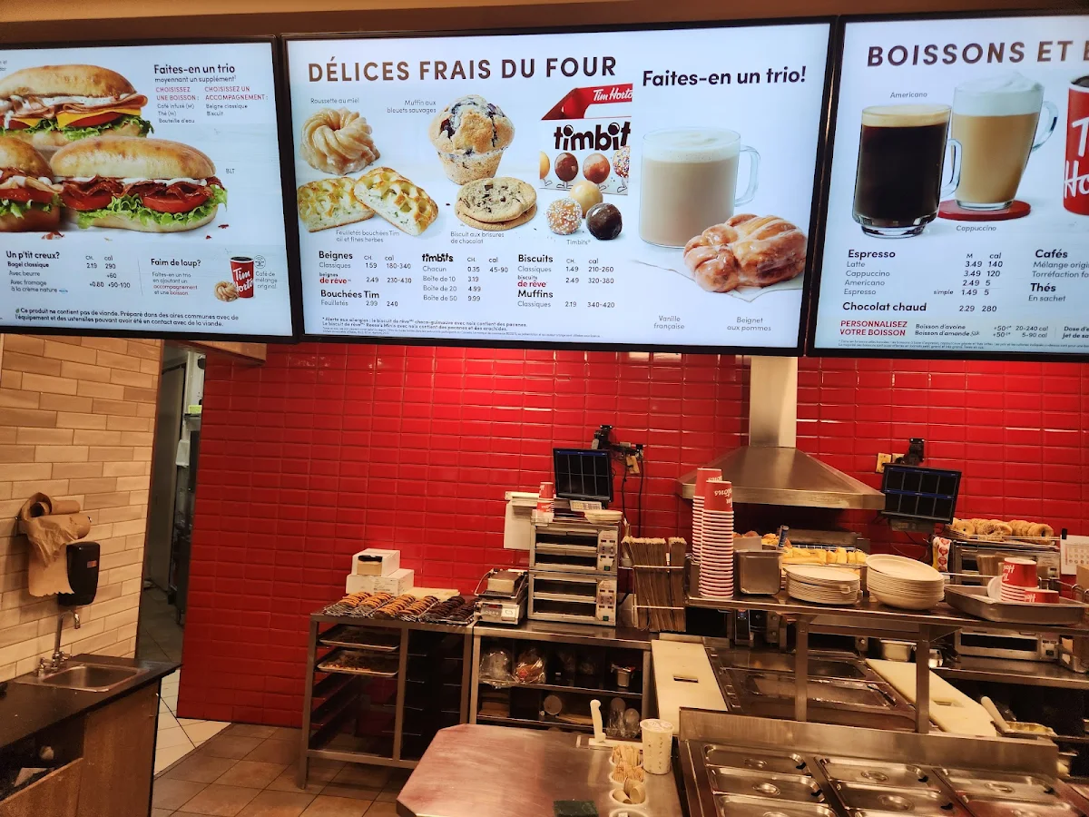 Menu, Tim Hortons