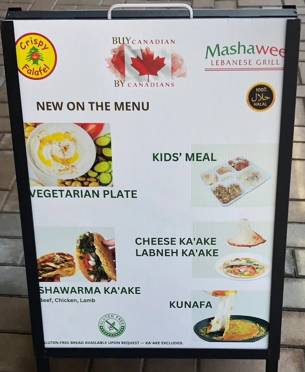 Menu, Mashawee Lebanese Grill (Crispy Falafel)