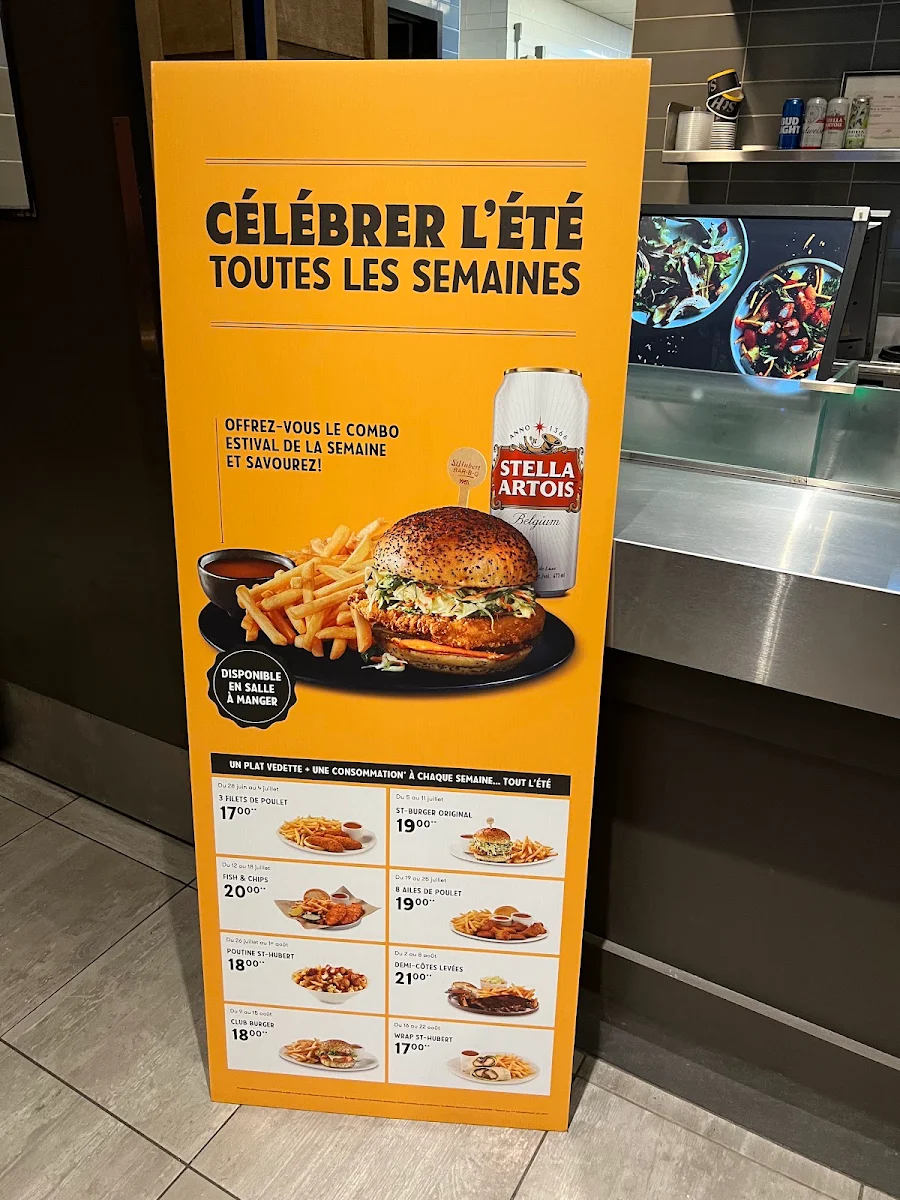 Menu, Express St-Hubert