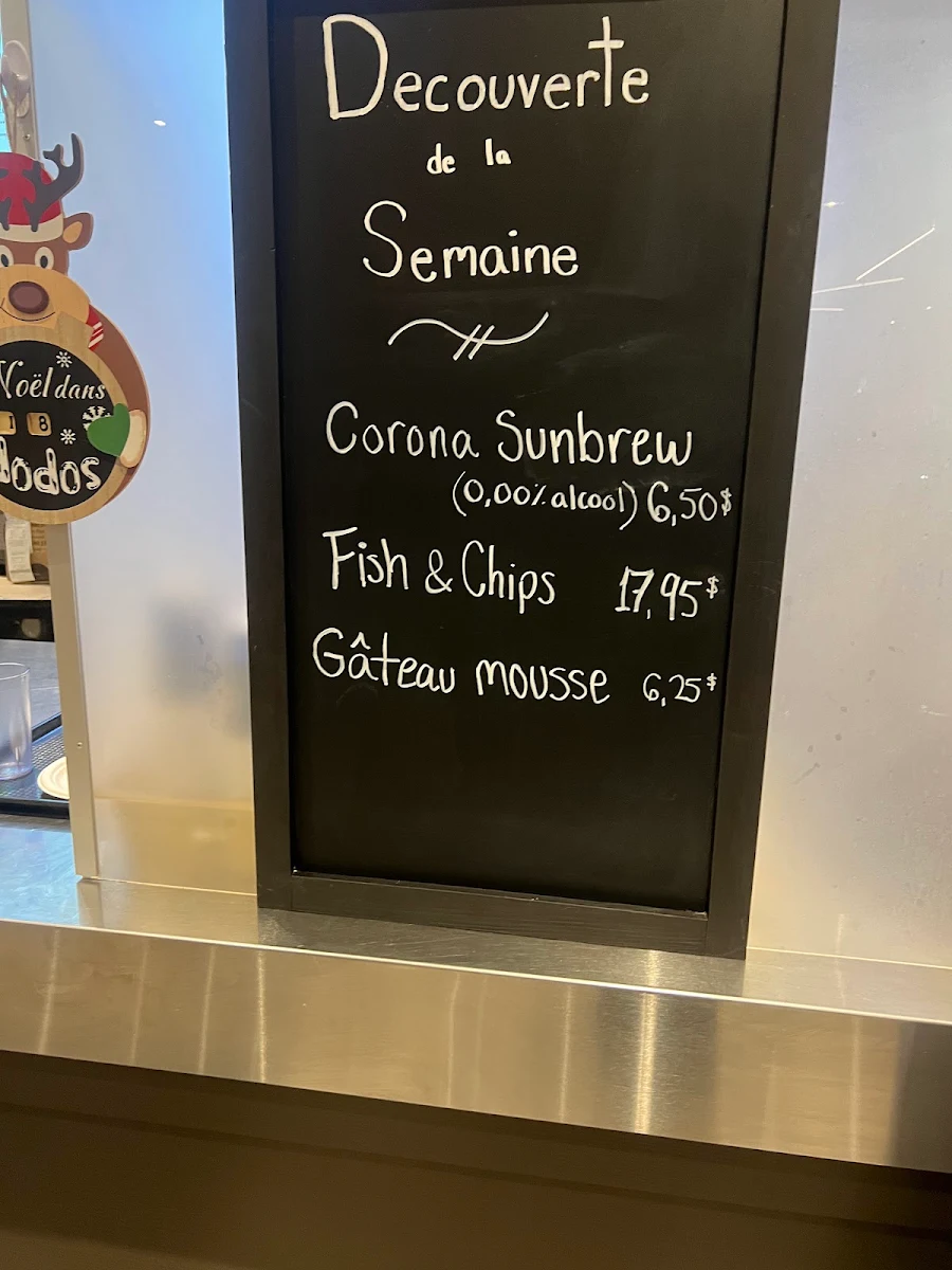 Menu, Express St-Hubert