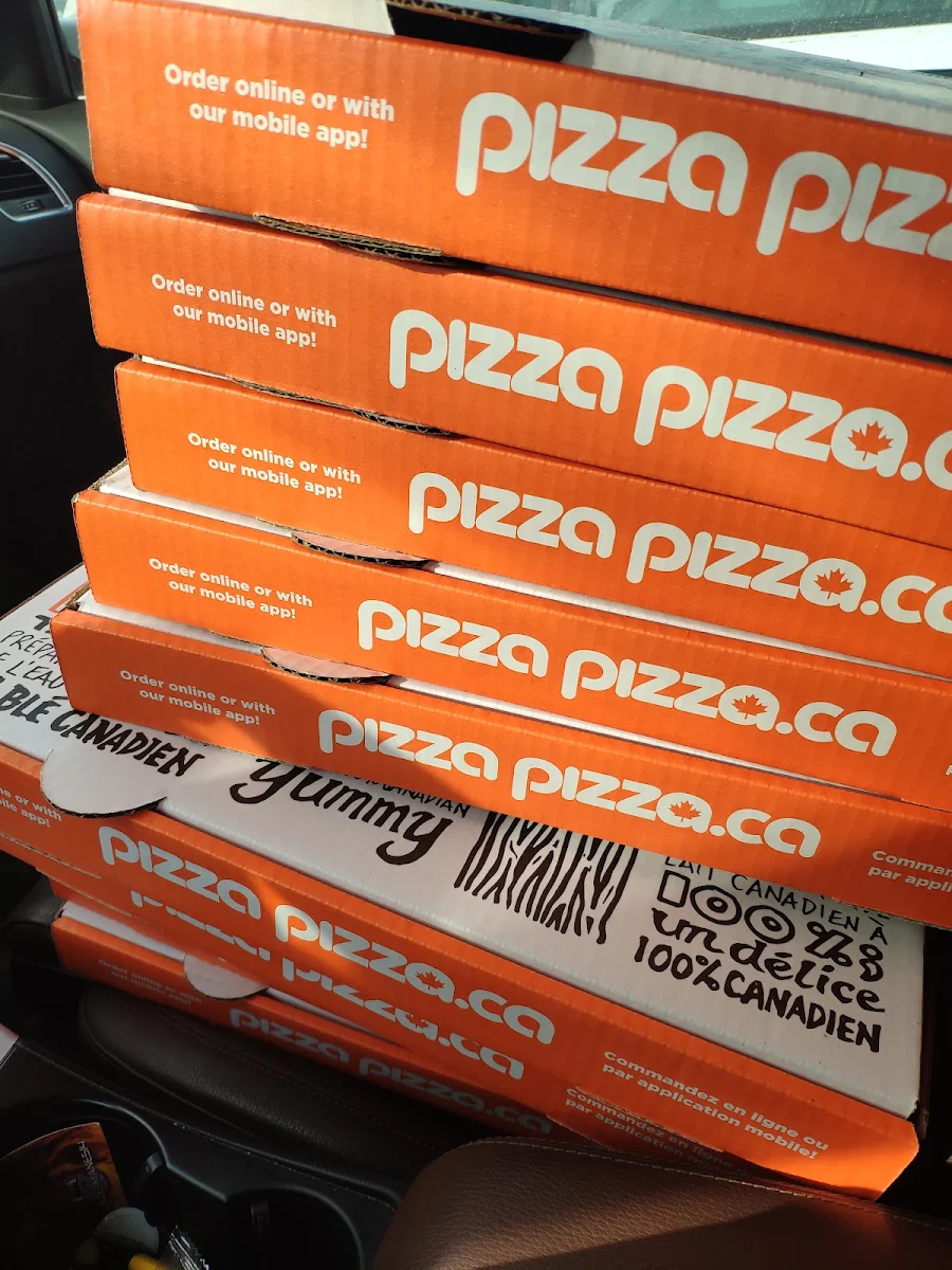 Menu, Pizza Pizza