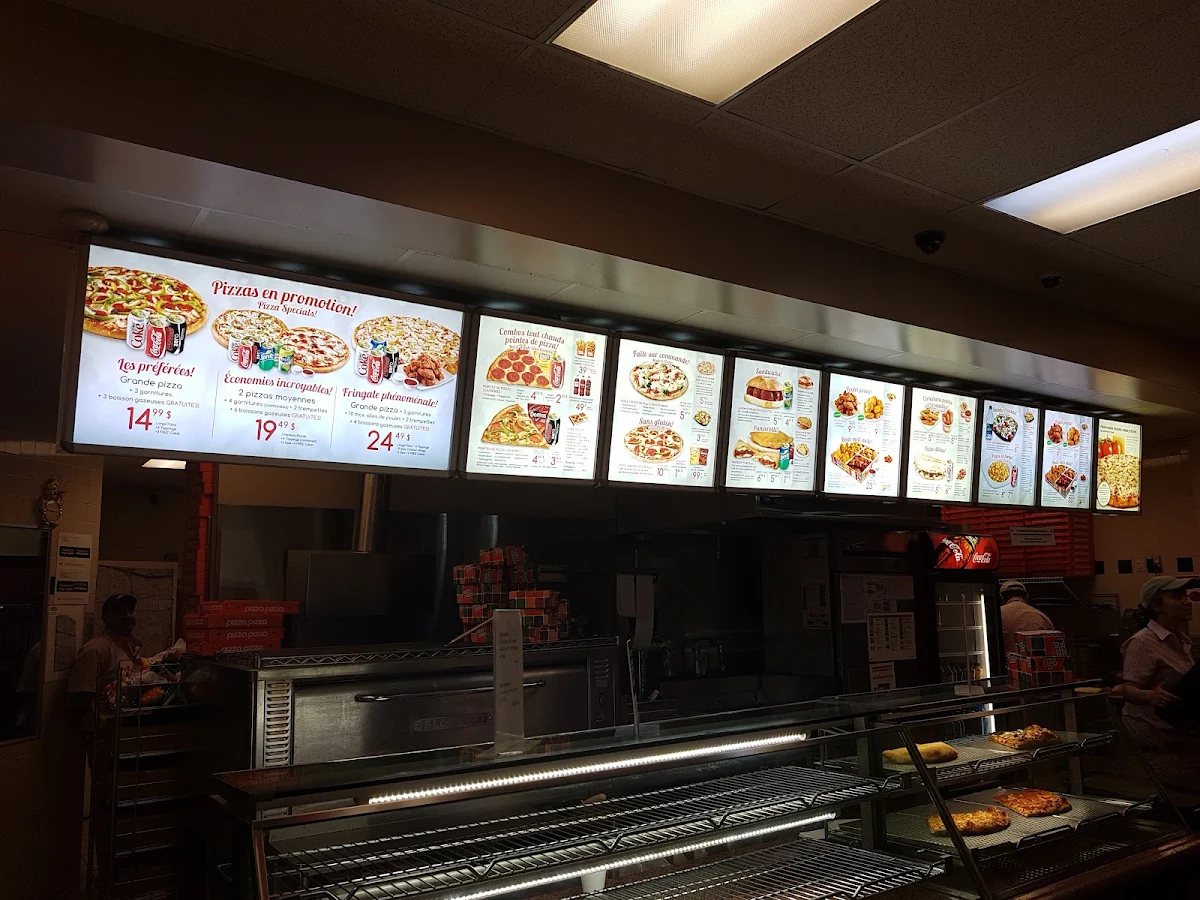 Menu, Pizza Pizza
