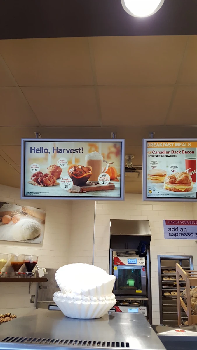 Menu, Tim Hortons