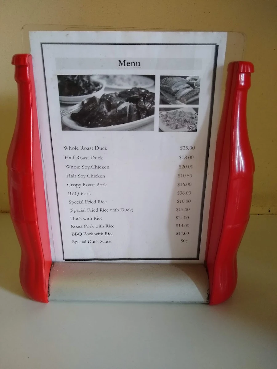 Menu, Golden Star BBQ Restaurant