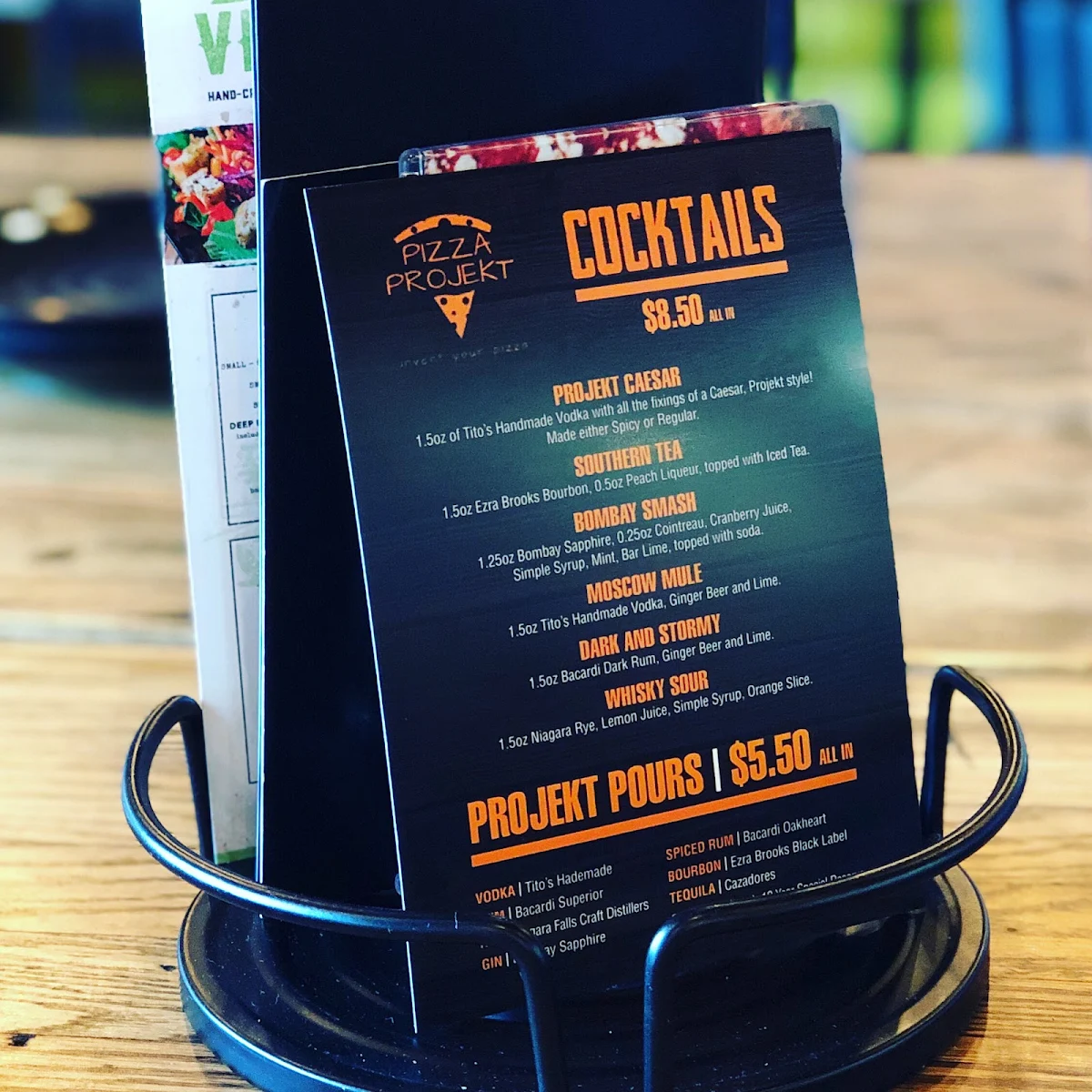 Menu, Pizza Projekt