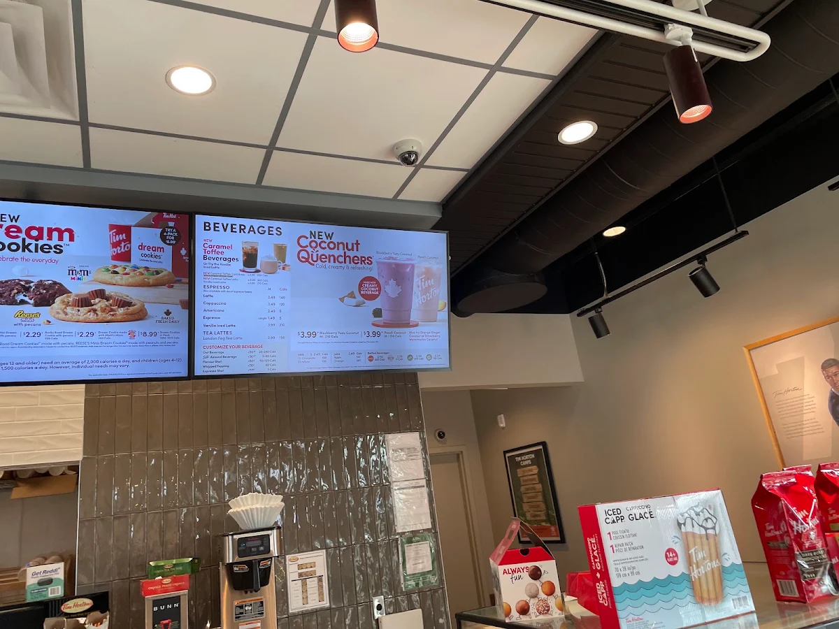 Menu, Tim Hortons