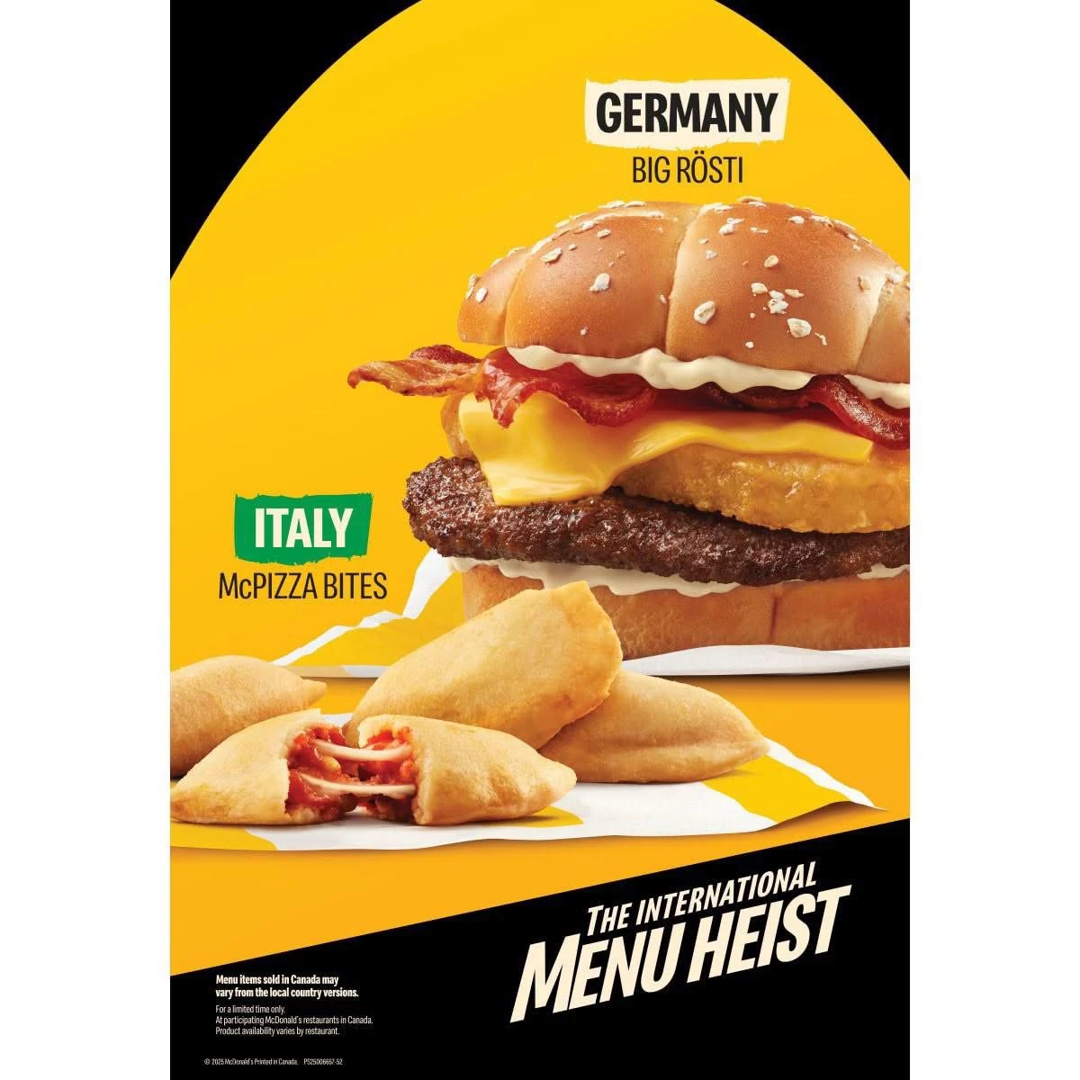 Menu, McDonald's