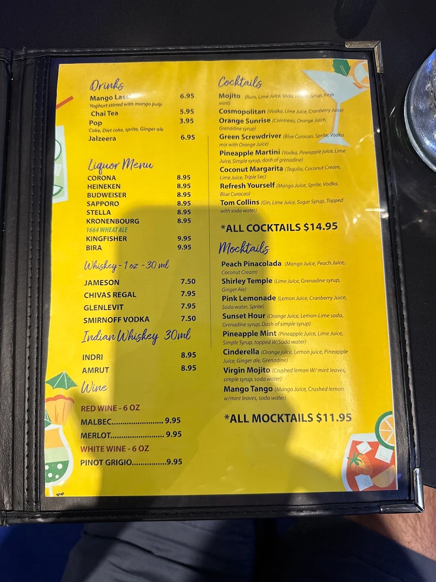 Menu, Bahubali Biryani House