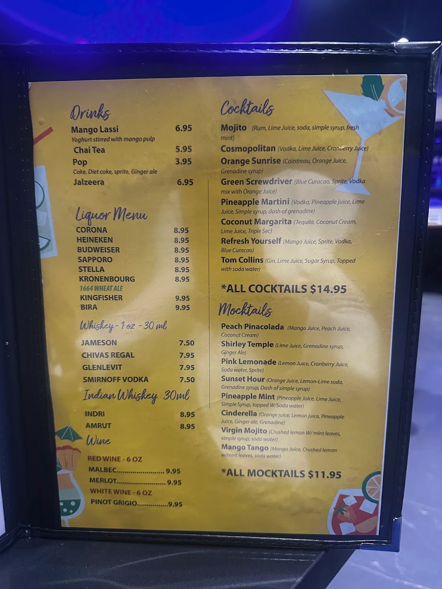 Menu, Bahubali Biryani House