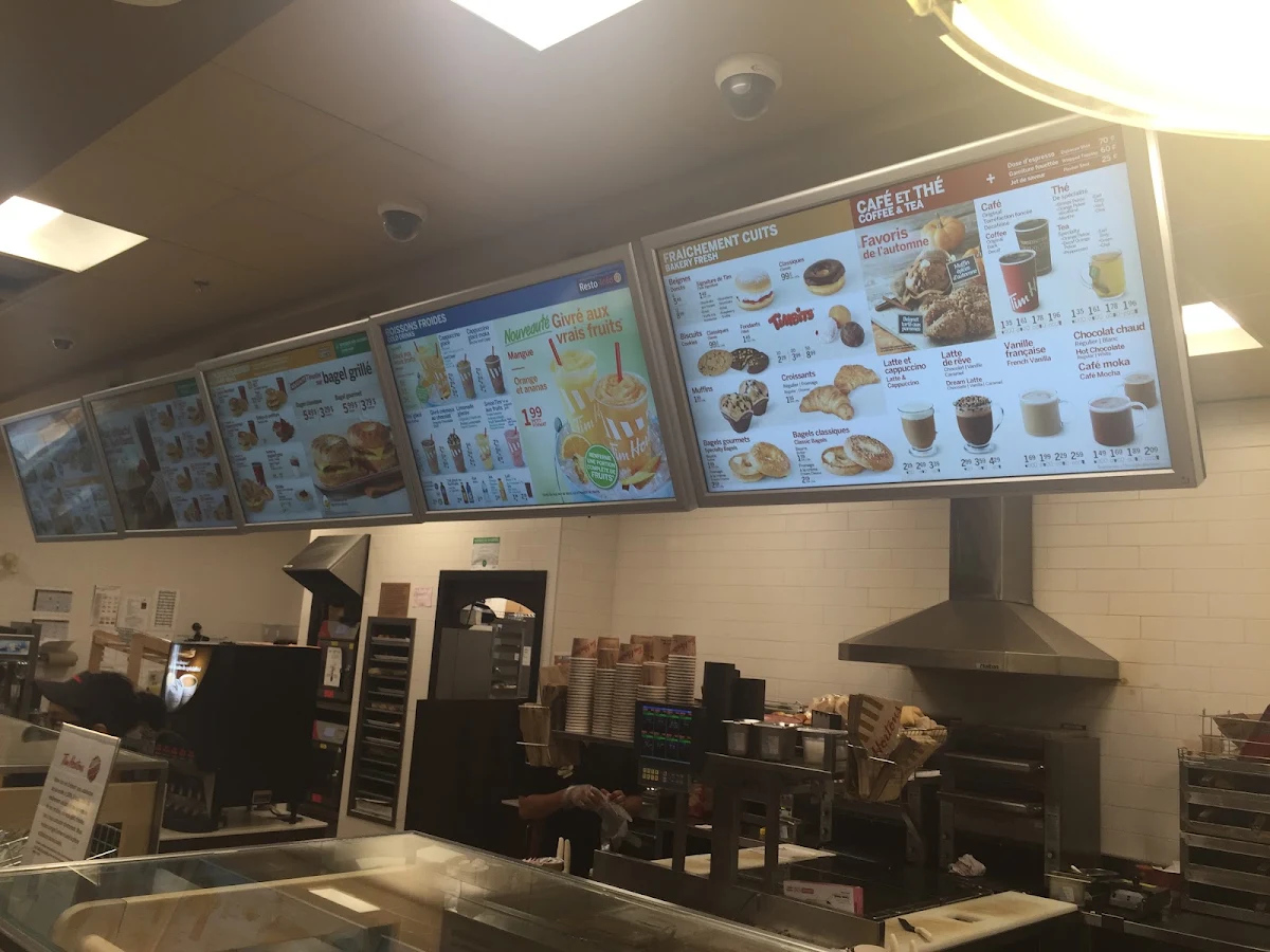Menu, Tim Hortons