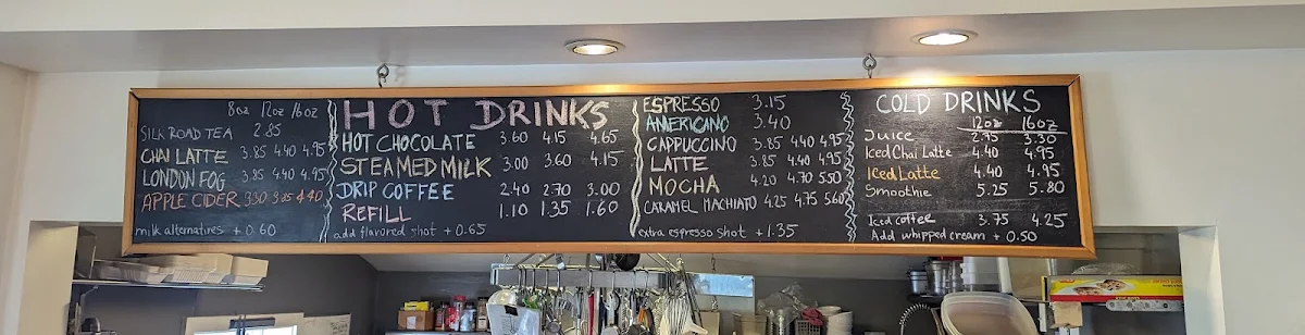 Menu, Coho Joe Cafe & BnB