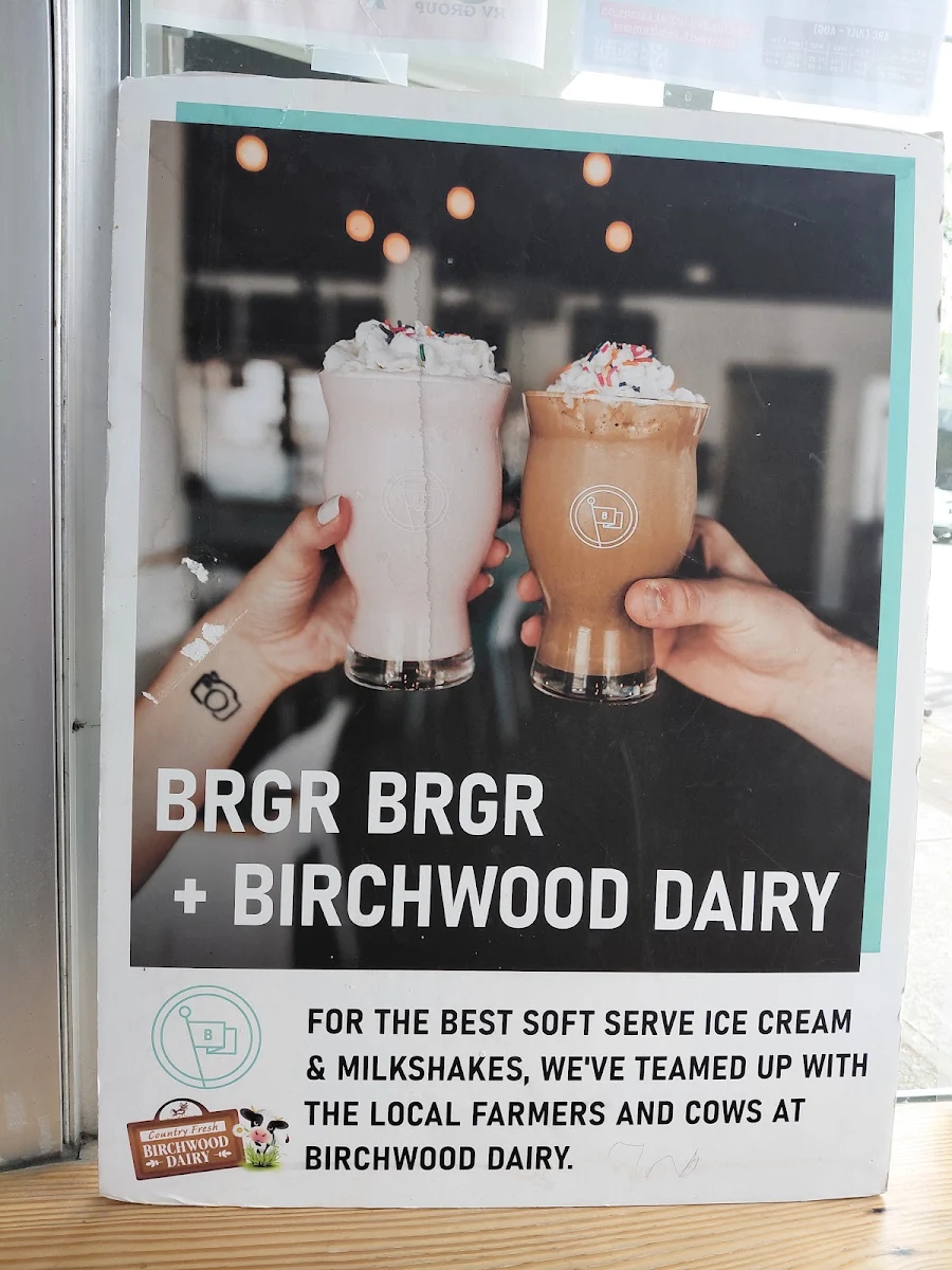 Menu, BRGR BRGR