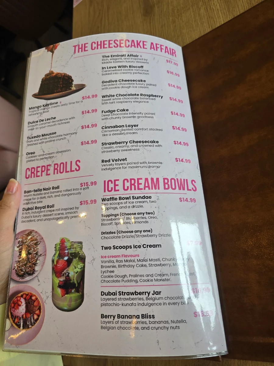 Menu, Holy Shakes Café. Dessert. Eatery.