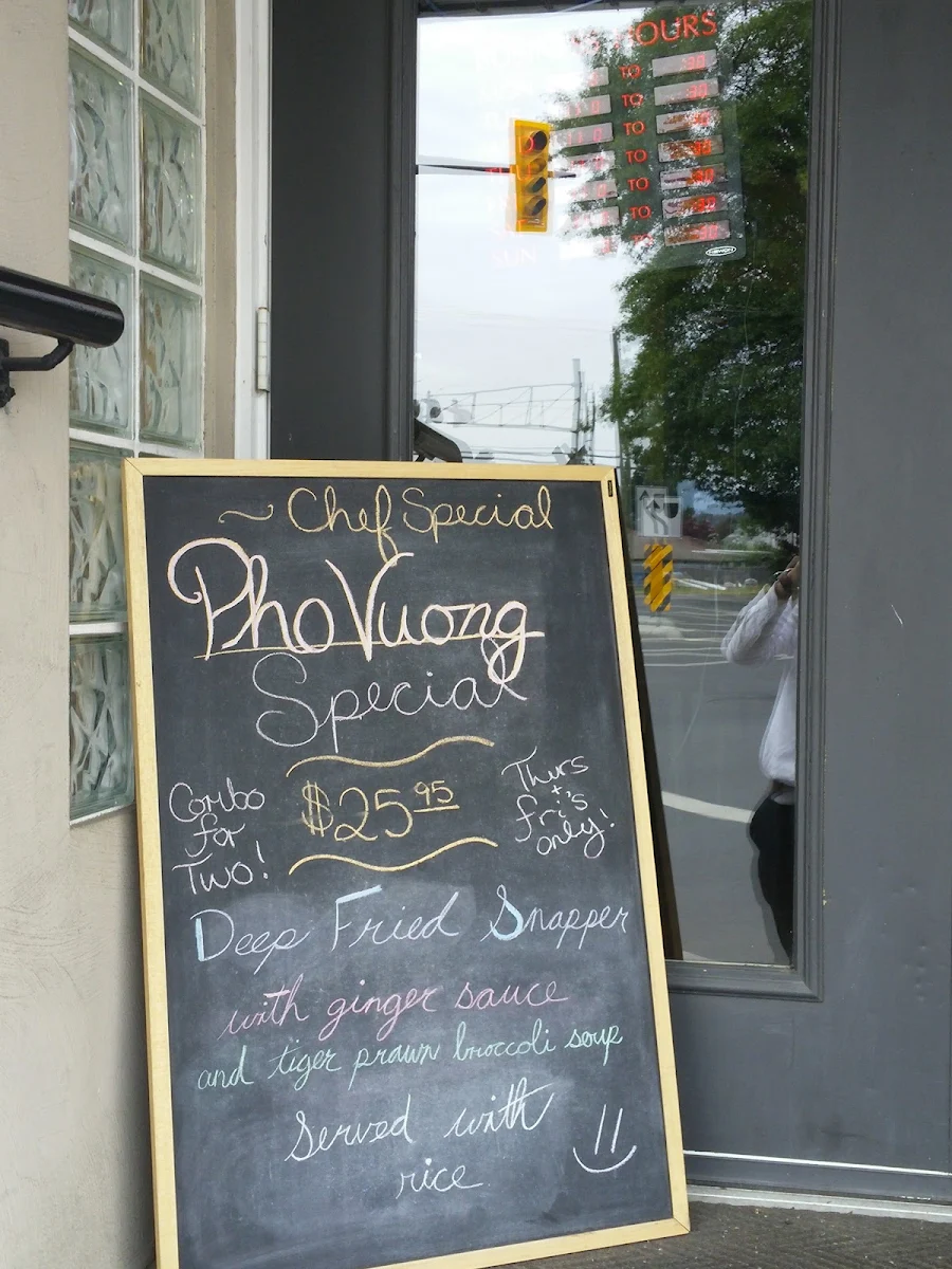 Menu, Pho Vuong Restaurant - Duncan