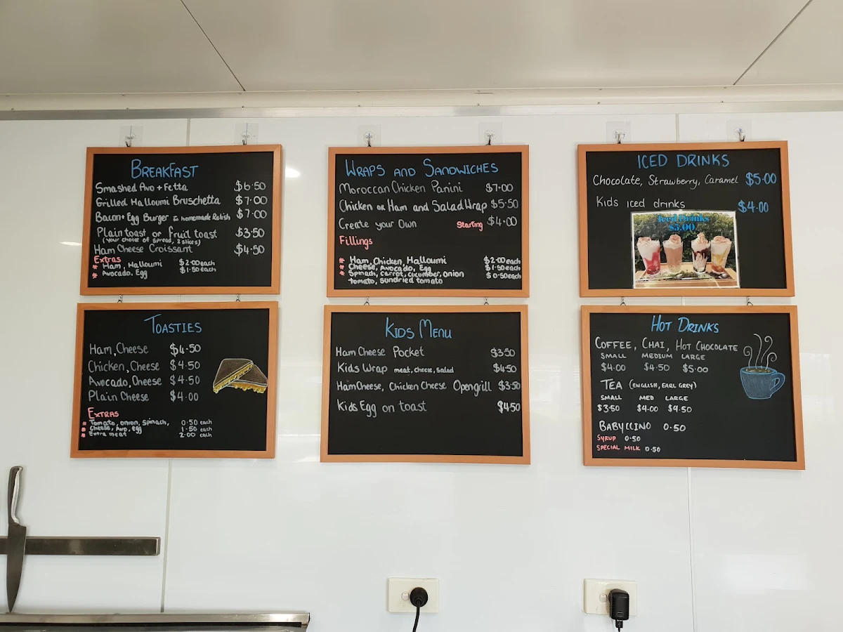 Menu, Cornerstone Cafe