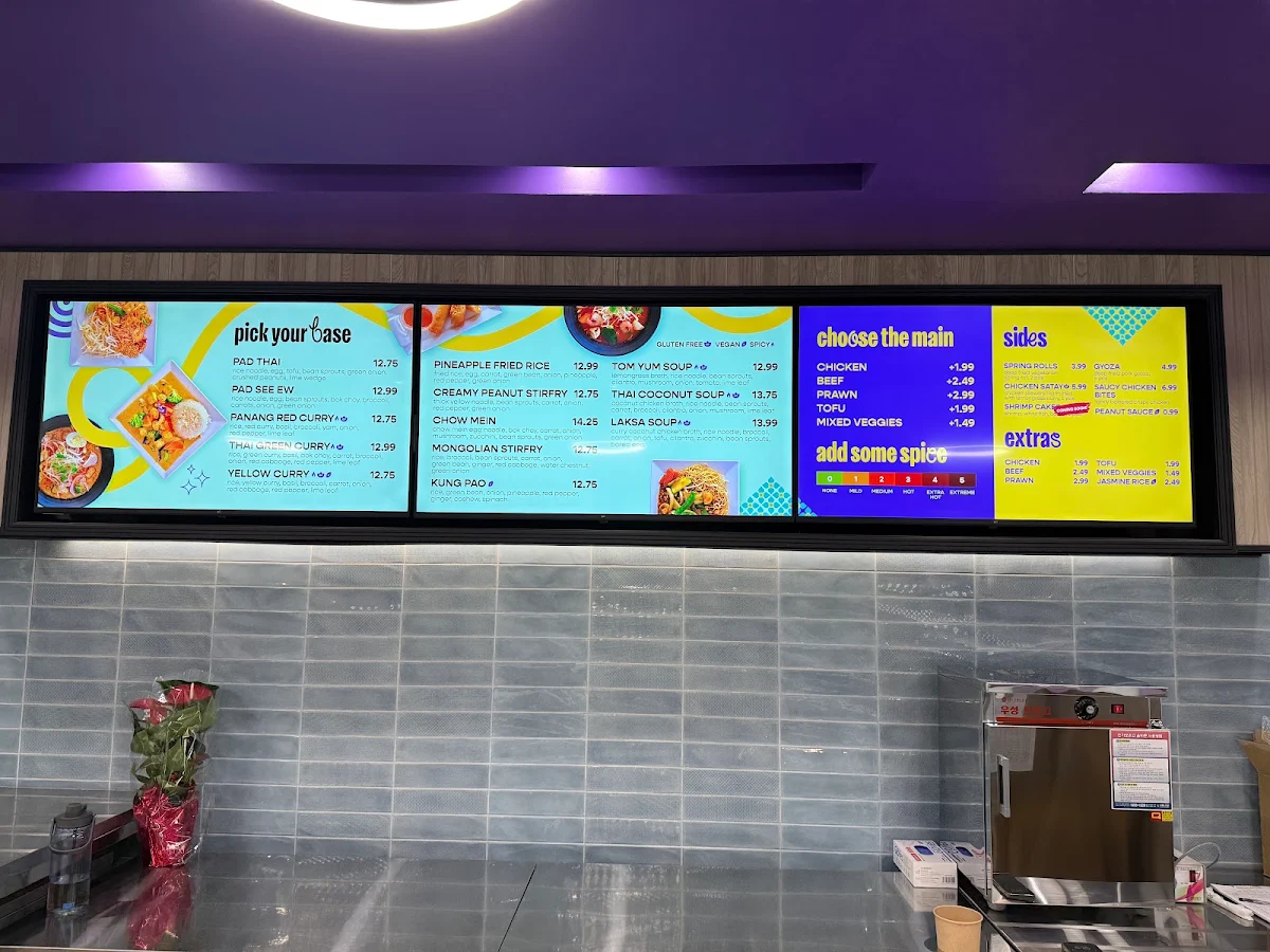 Menu, Rice and Noodle (17 Ave SW)