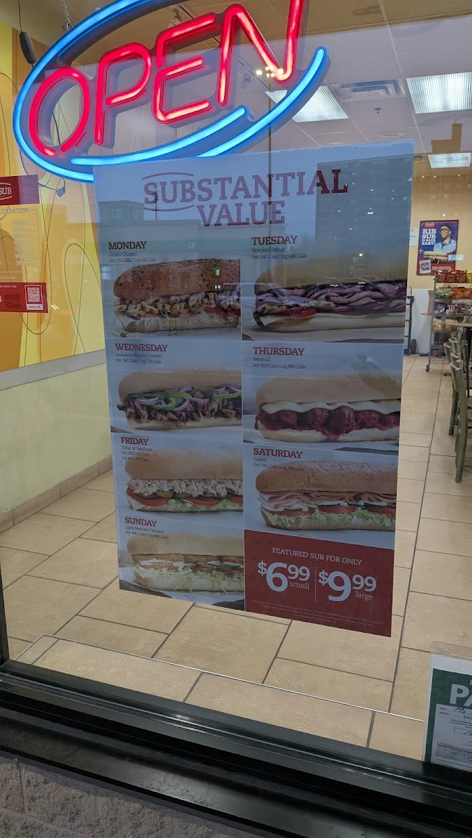 Menu, MR.SUB