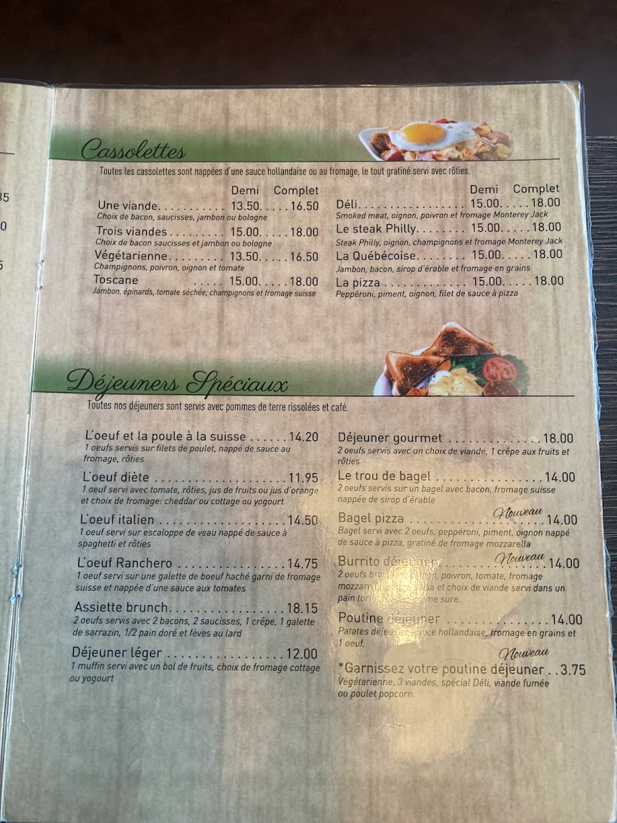 Menu, Déli-Délice