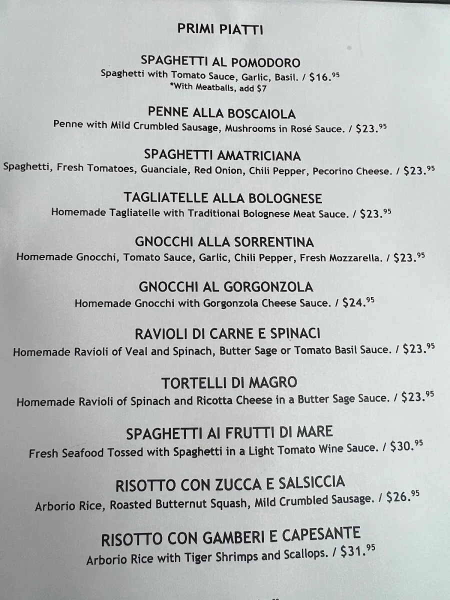 Menu, Sorsi e Morsi
