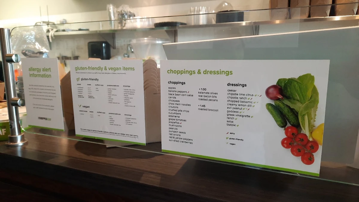 Menu, Chopped Leaf