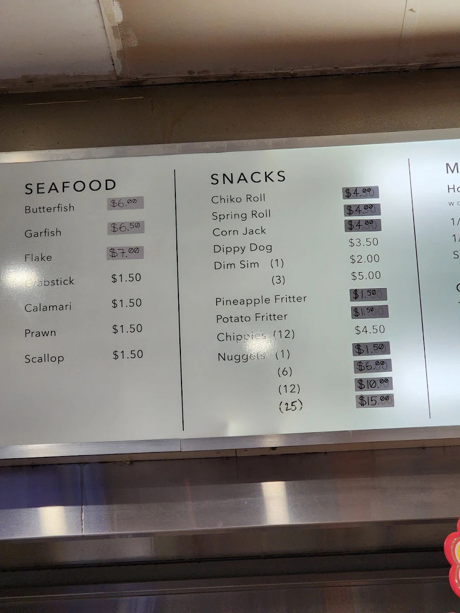 Menu, Mr chicken Parafield gardens