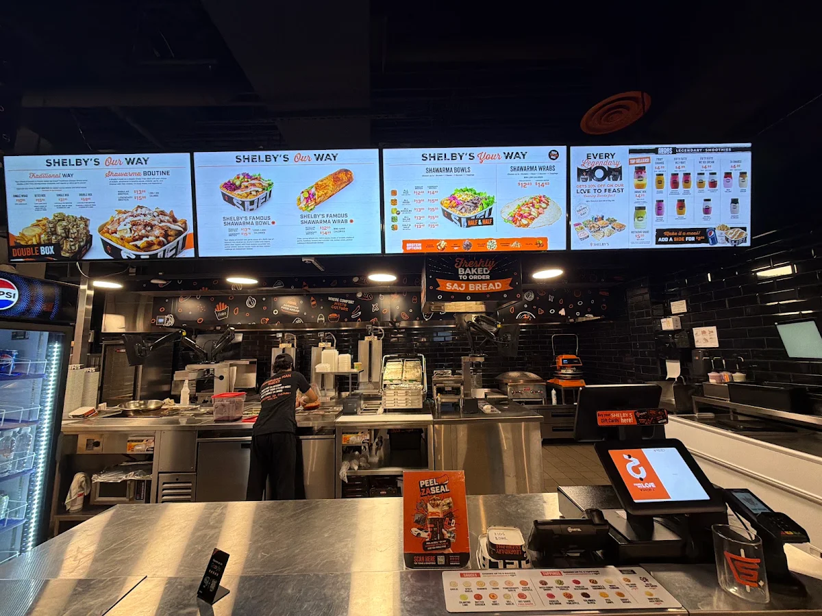 Menu, Shelby's Legendary Shawarma