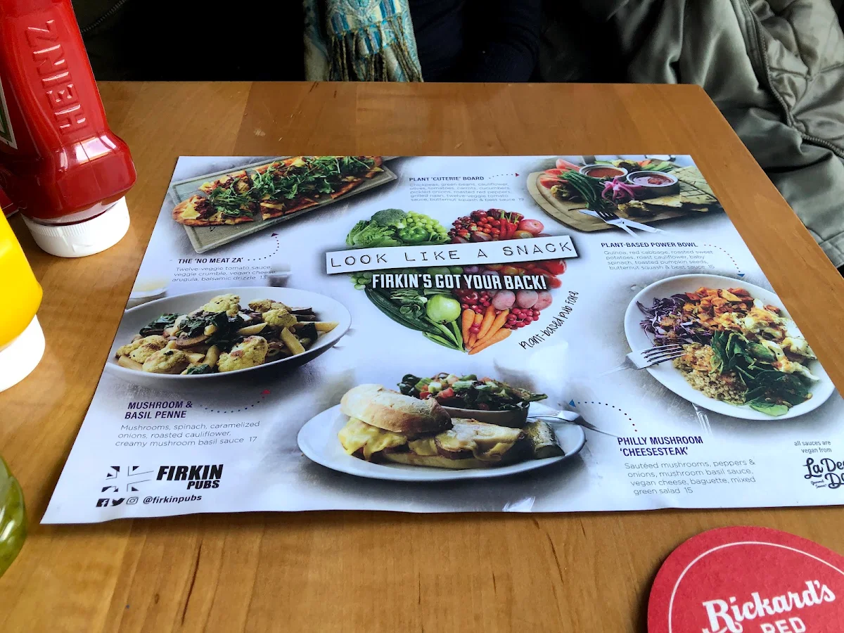 Menu, Firkin on Danforth