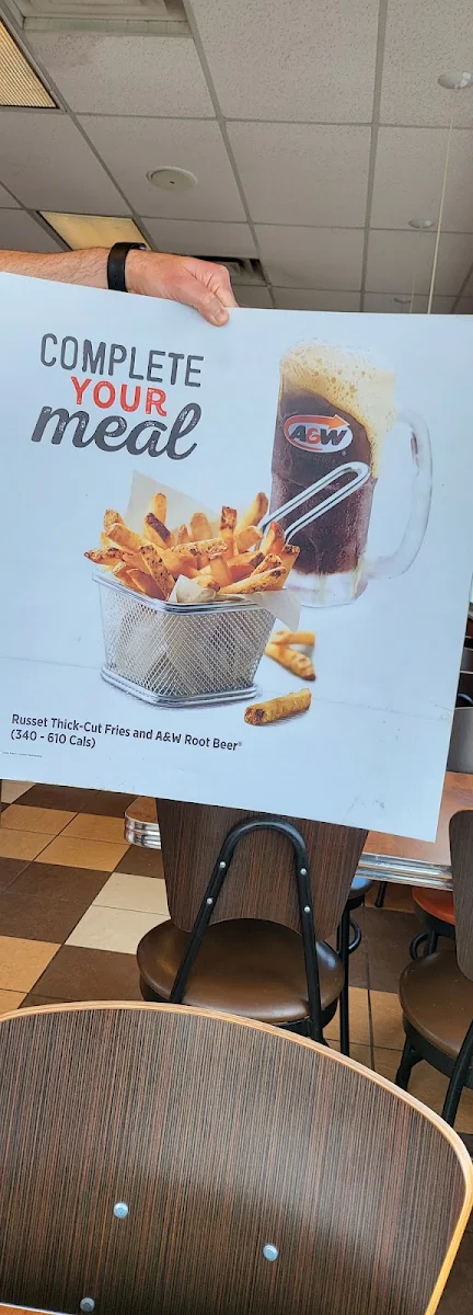 Menu, A&W Canada