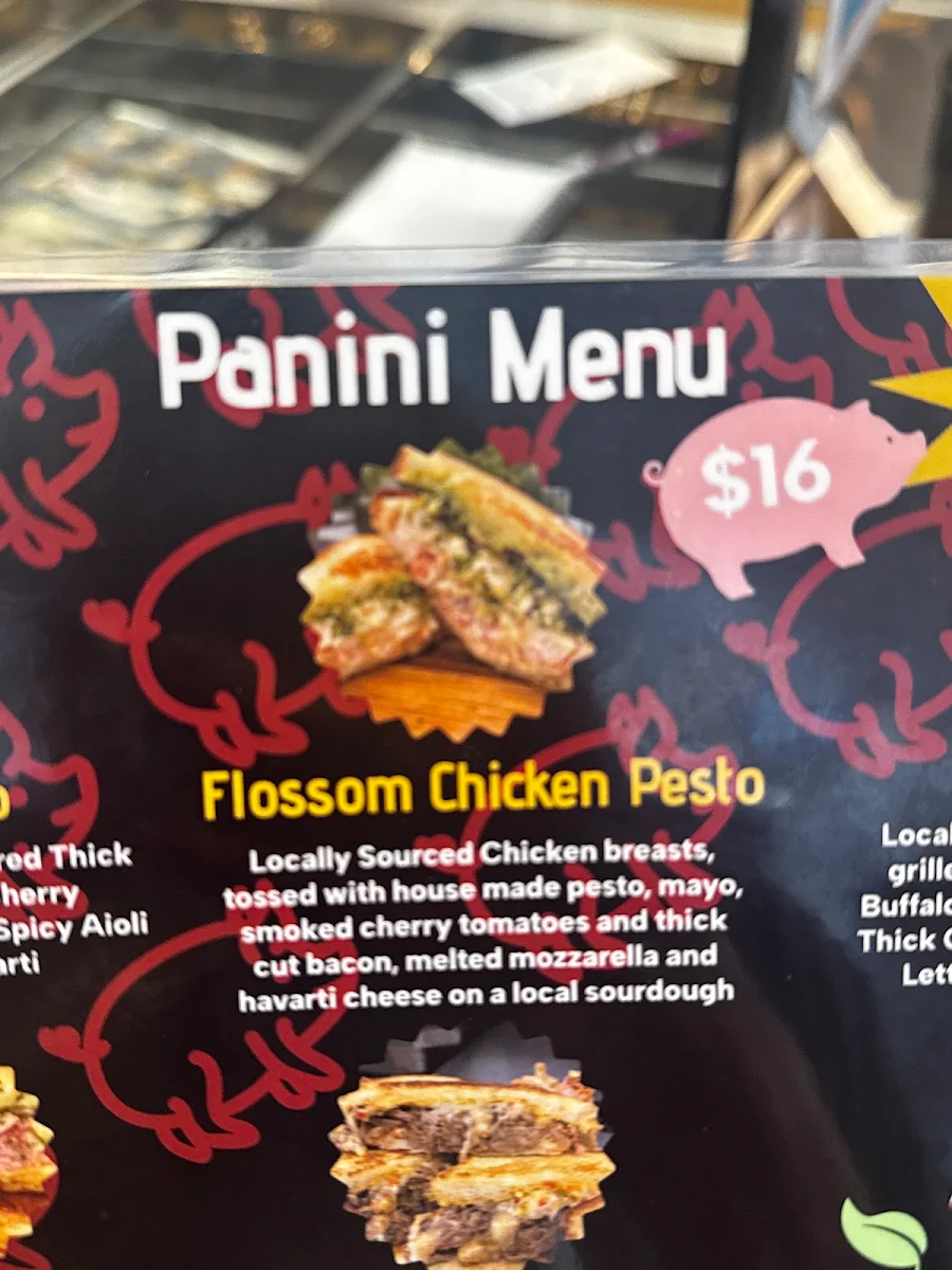 Menu, Flossie's Sandwich Parlor - Belleville