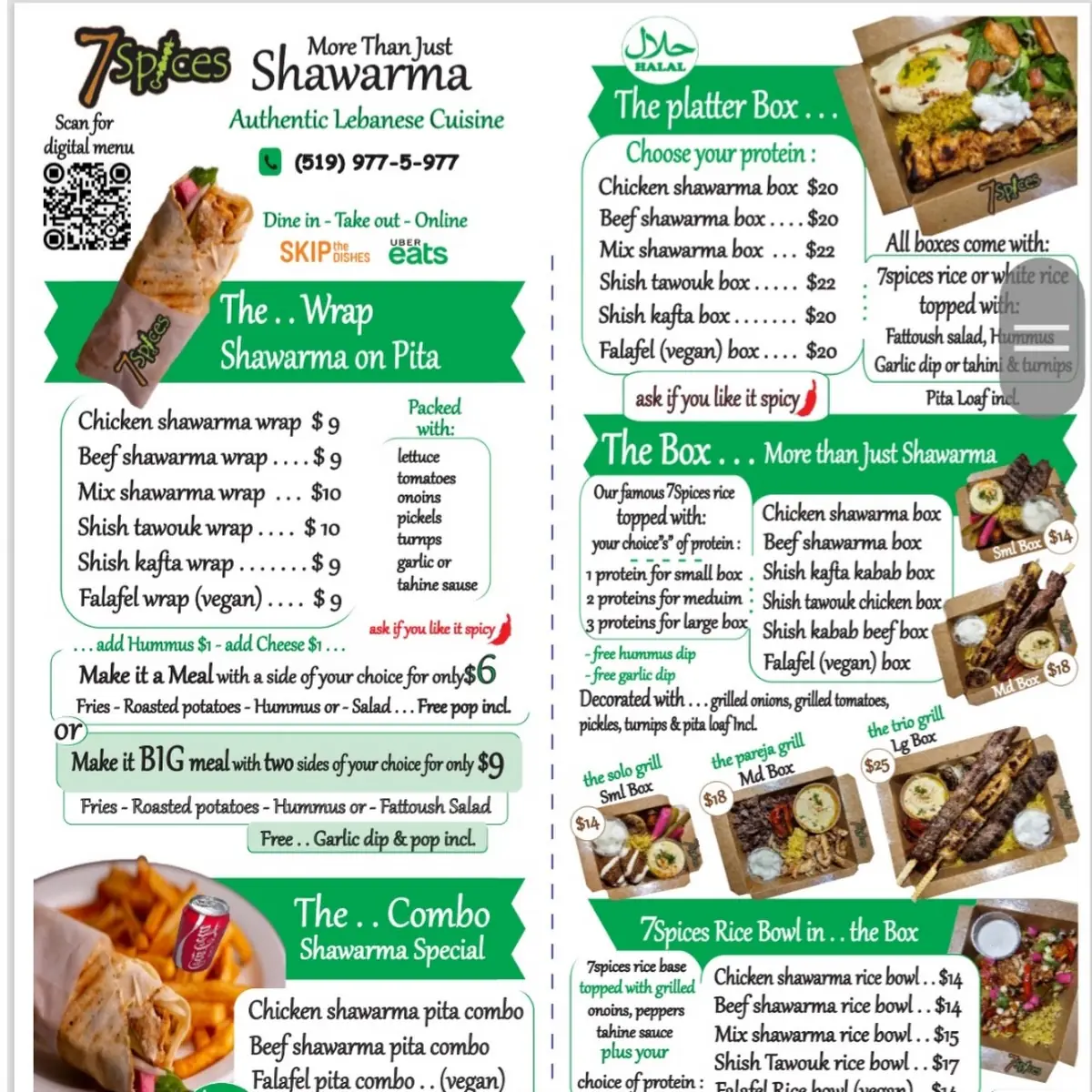 Menu, Aromas Café by 7Spices