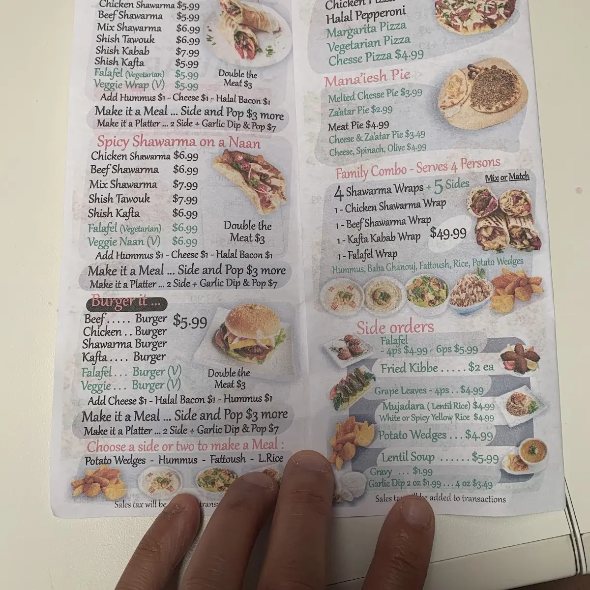 Menu, Aromas Café by 7Spices