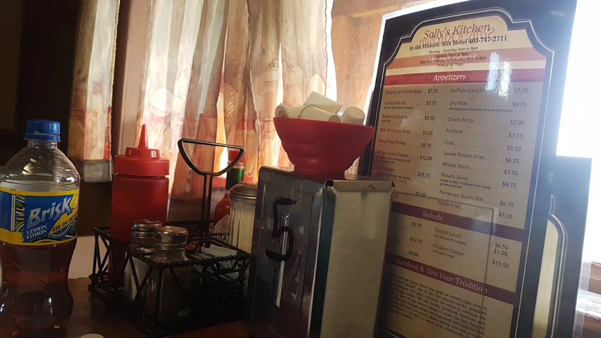 Menu, Alix Hotel Cafe