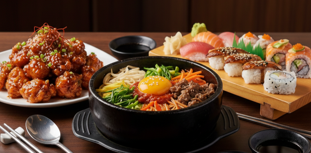 Food & drink, AJIO KOREAN &JAPANESE RESTAURANT (아지오 한식 일식)