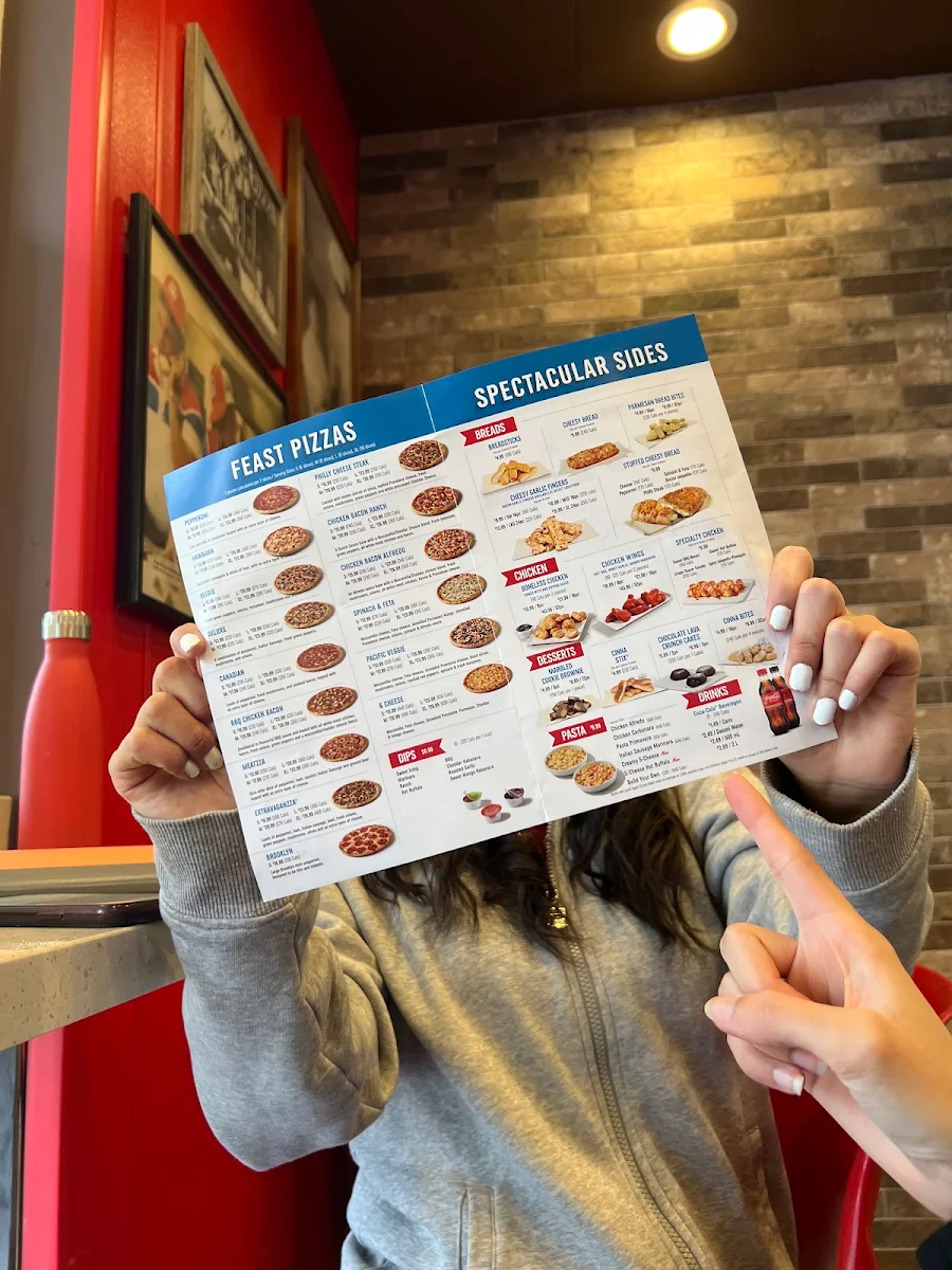 Menu, Domino's Pizza