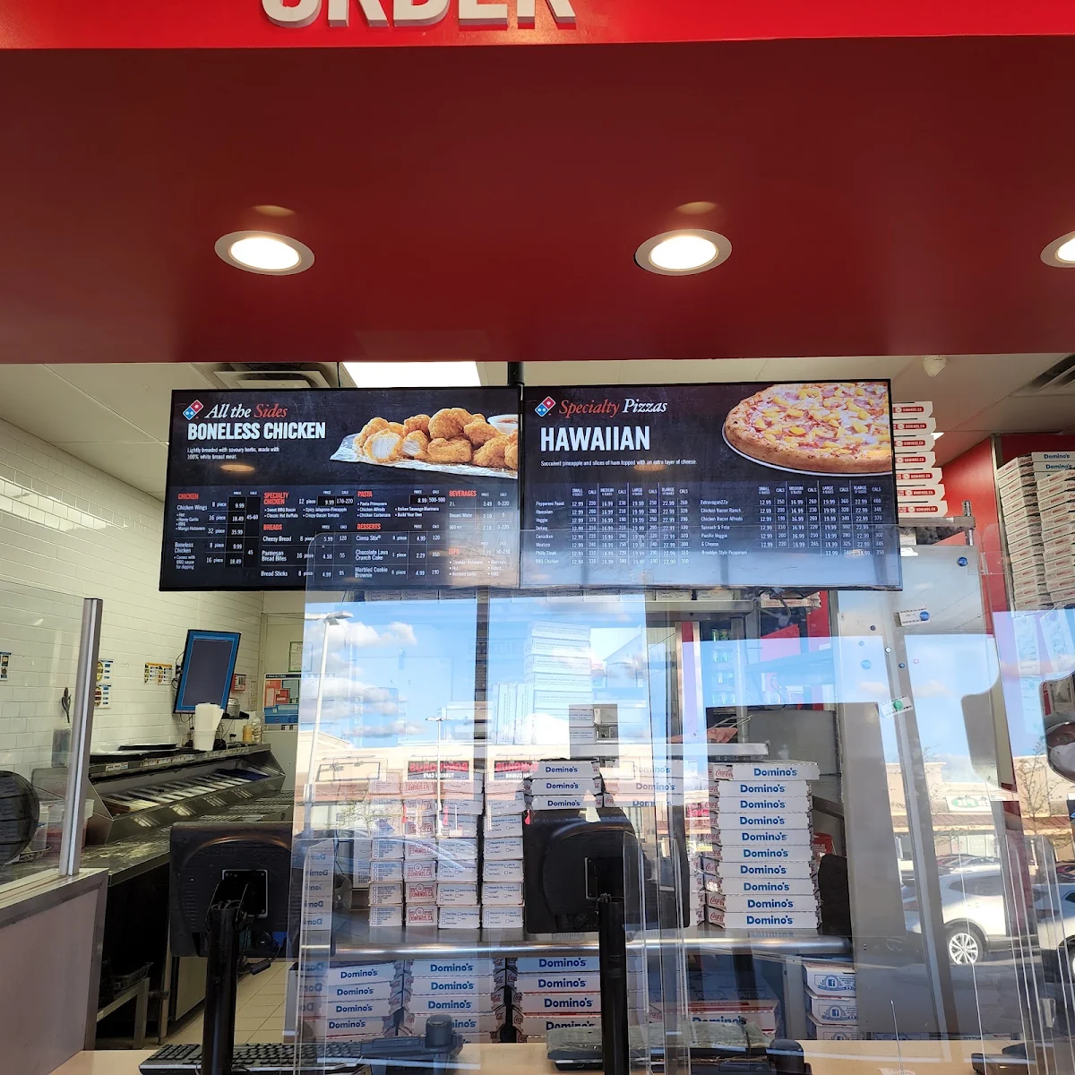 Menu, Domino's Pizza