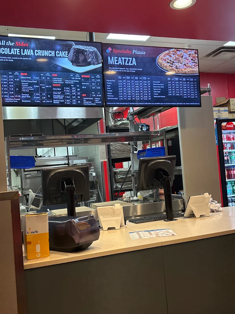 Menu, Domino's Pizza