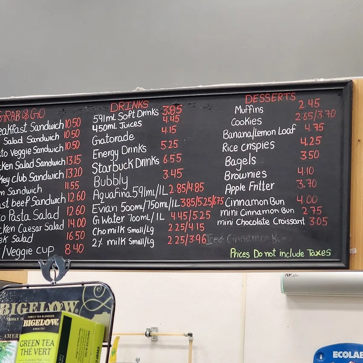 Menu, Raven's Bar + Grill