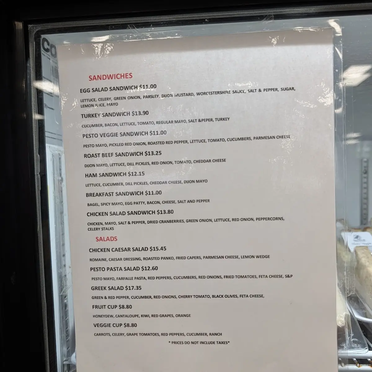 Menu, Raven's Bar + Grill