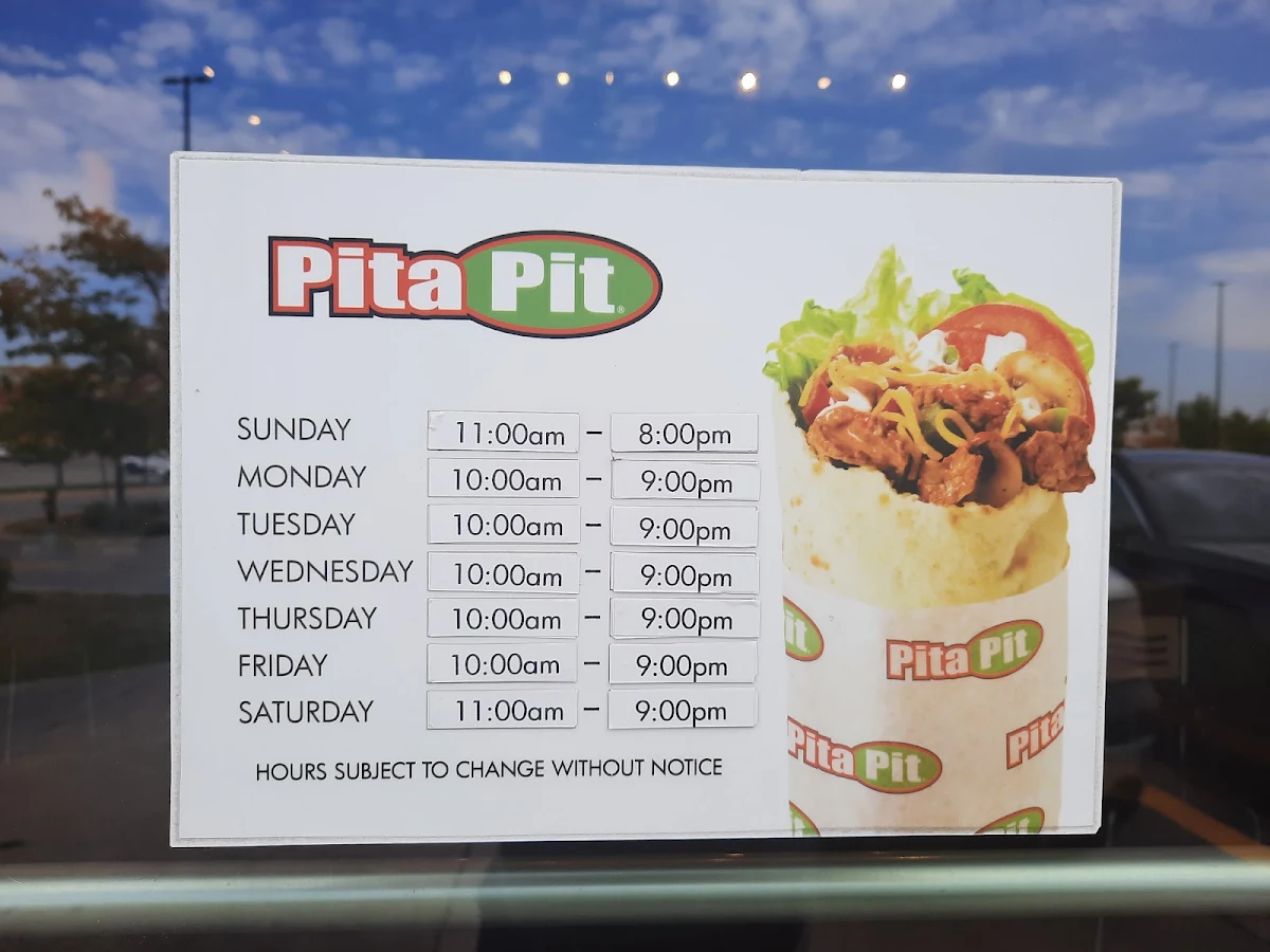 Menu, Pita Pit