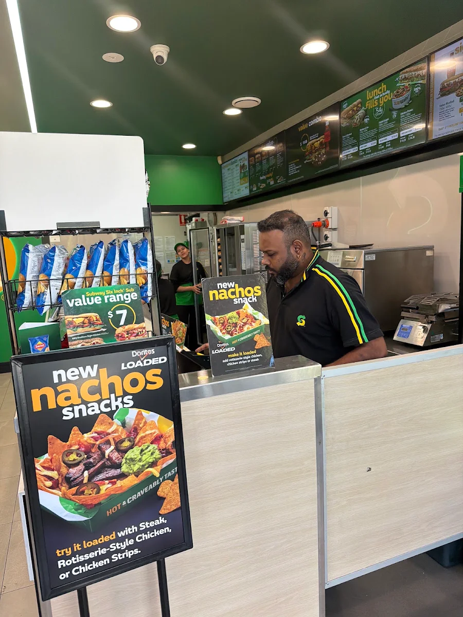 Menu, Subway Coopers Plains