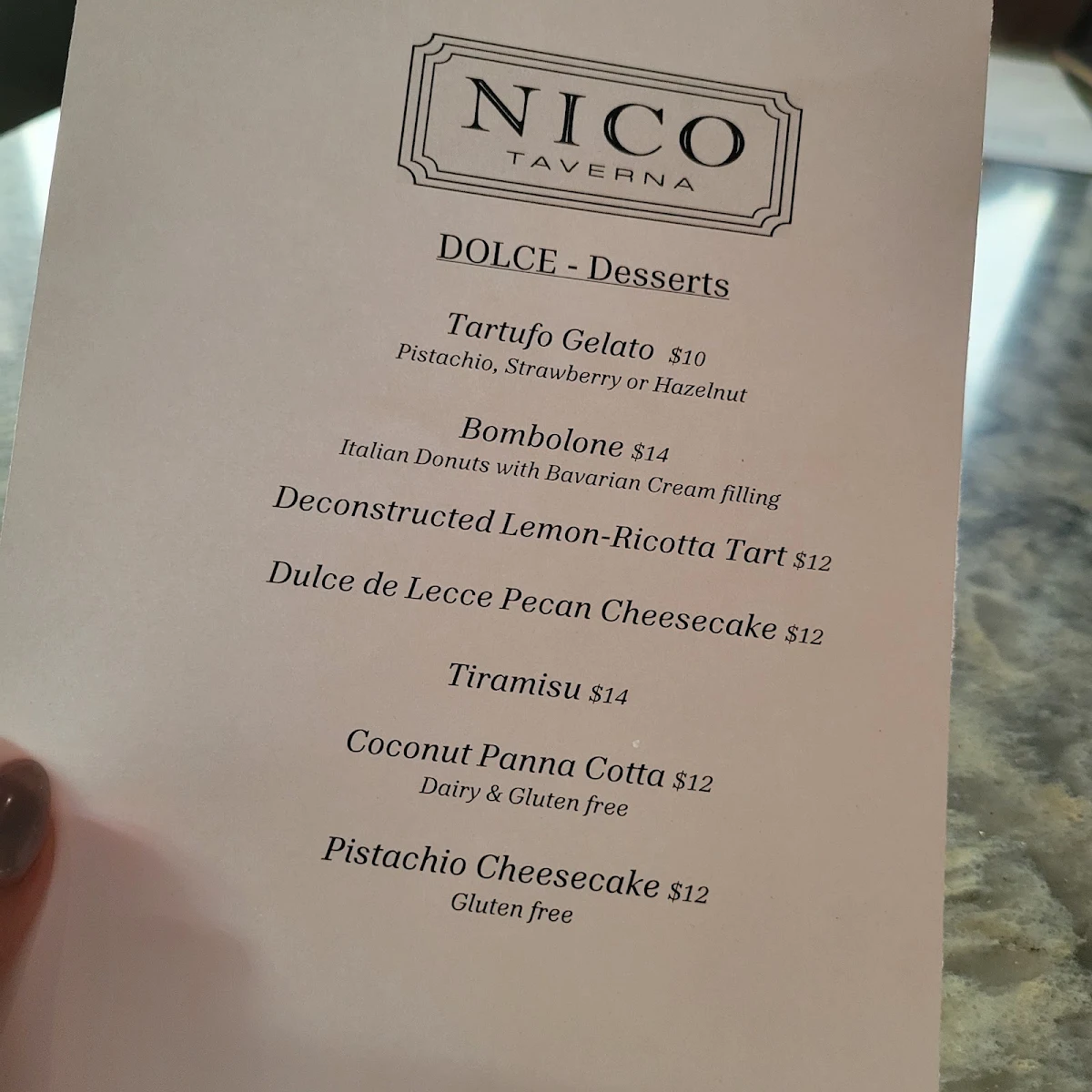 Menu photo 1