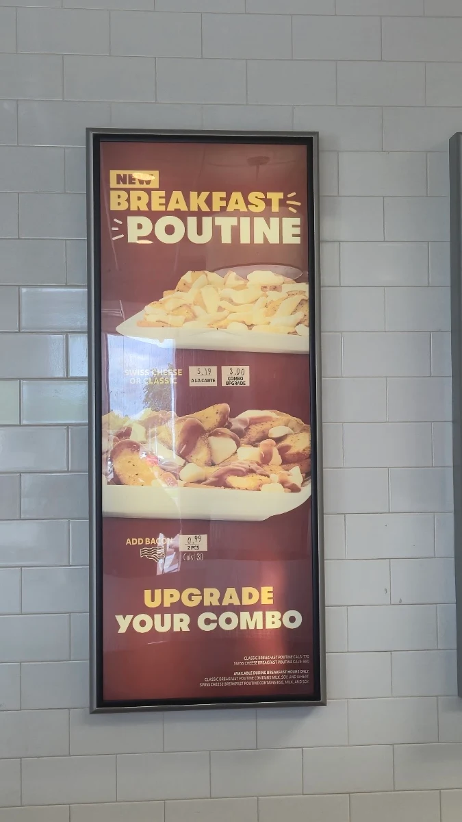 Menu, Wendy's